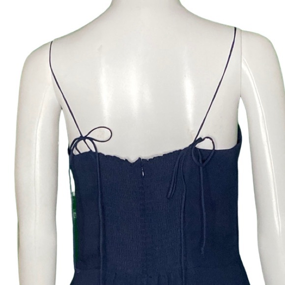 NWT Reformation Juliette Navy Dress - Sz 10 - Picture 6 of 9